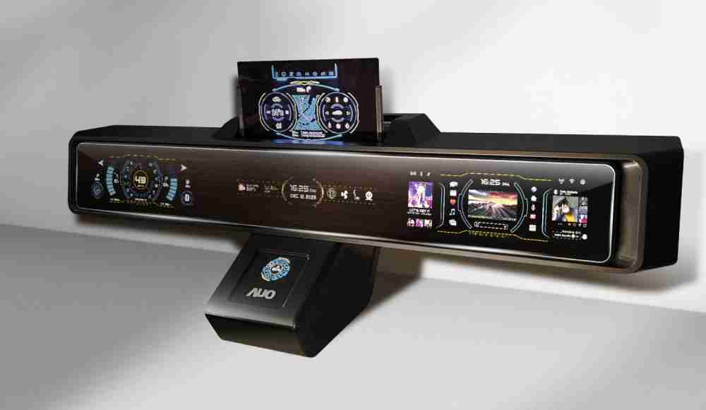 红龙扑克Micro LED沉浸式车舱显示方案结合 可卷式、、、、可伸缩的Micro LED应用并可呈现不同的质感纹路，，展现人性化设计